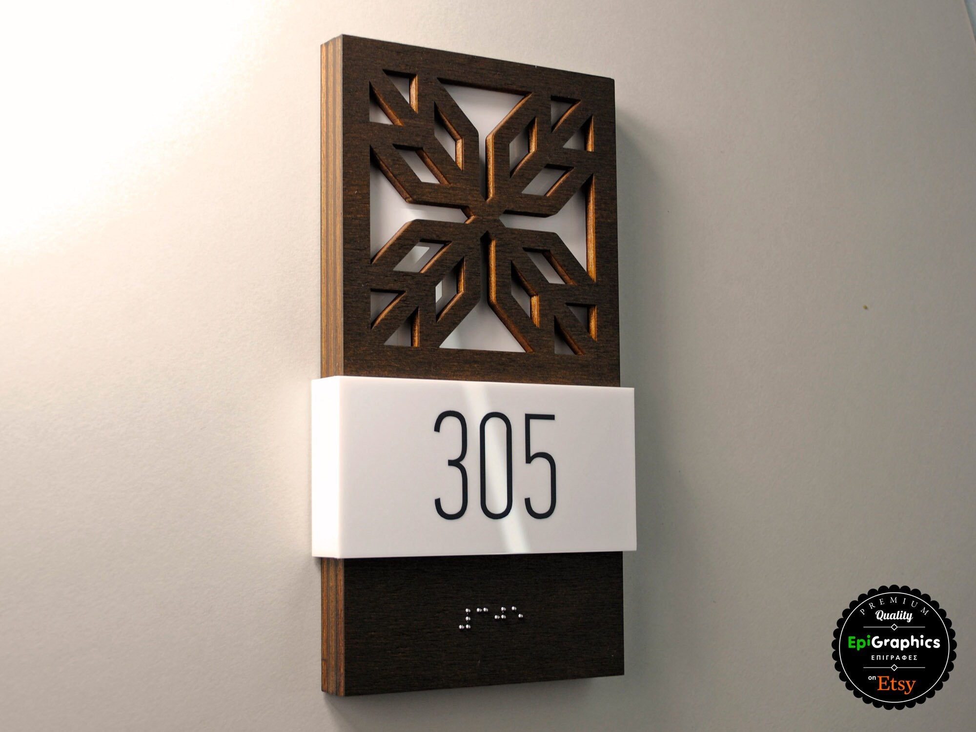 Braille Room Number Signs