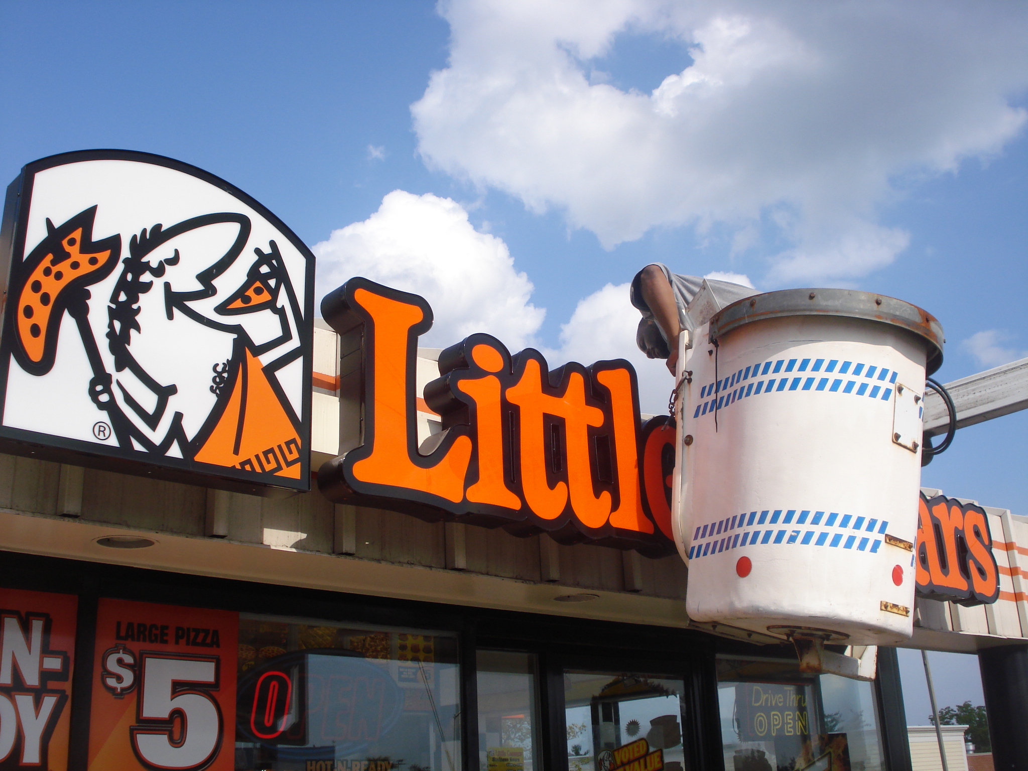 Little Caesars Sign Installation