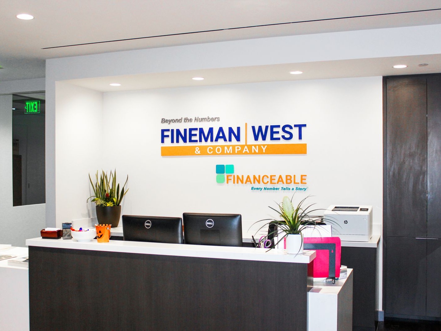 Reception Desk Signage
