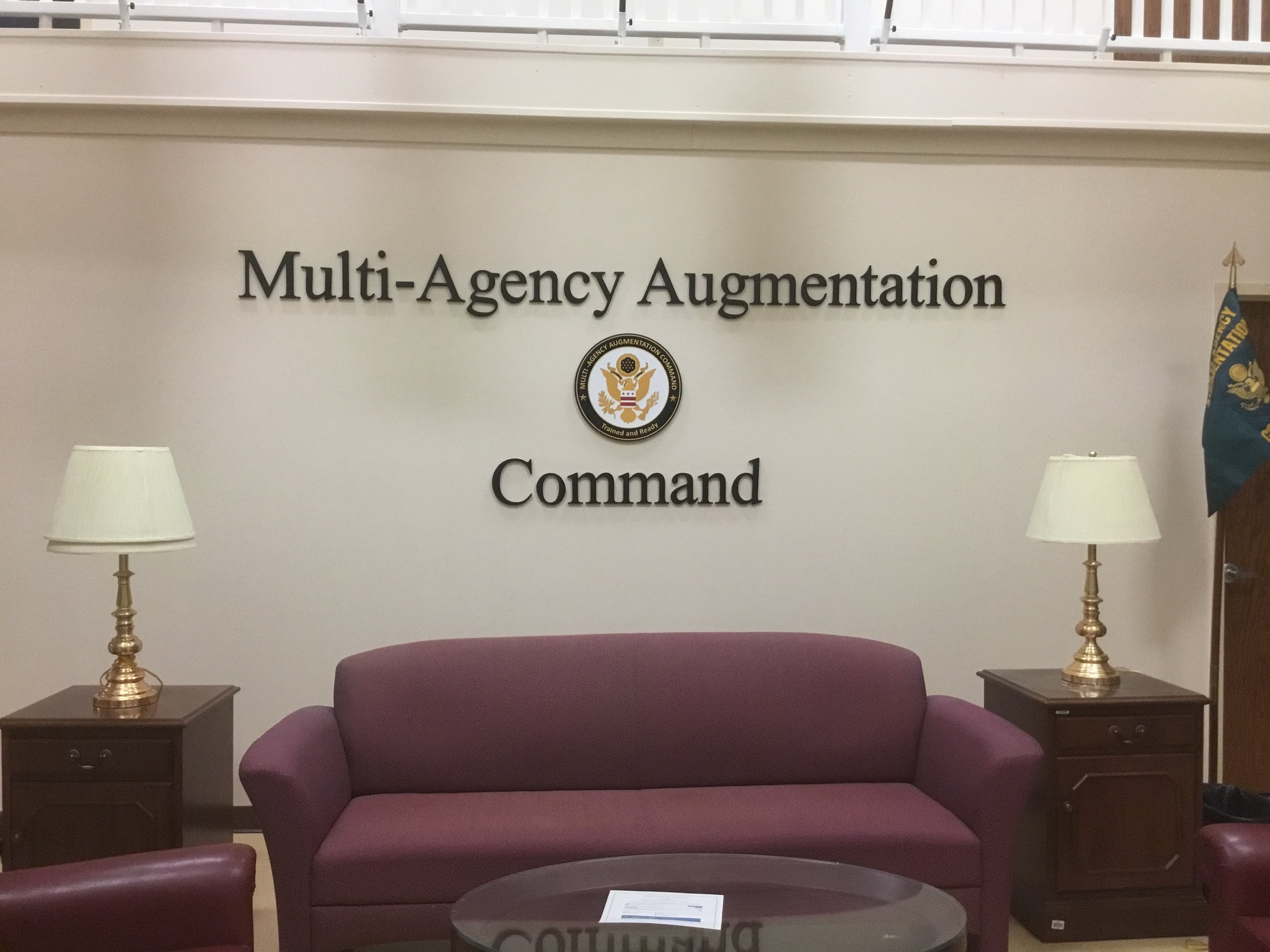 Military Agency Command Wall Sign