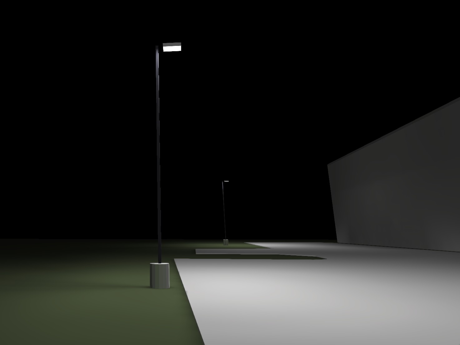 Shoebox Style Parking Lights