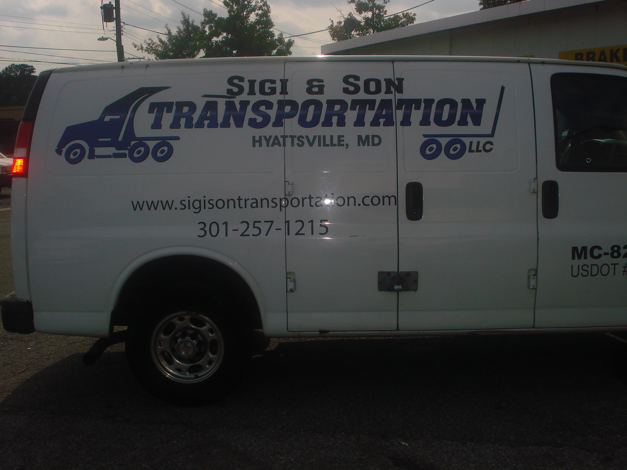 Sigi & Son Transportation Van Graphics - Side View