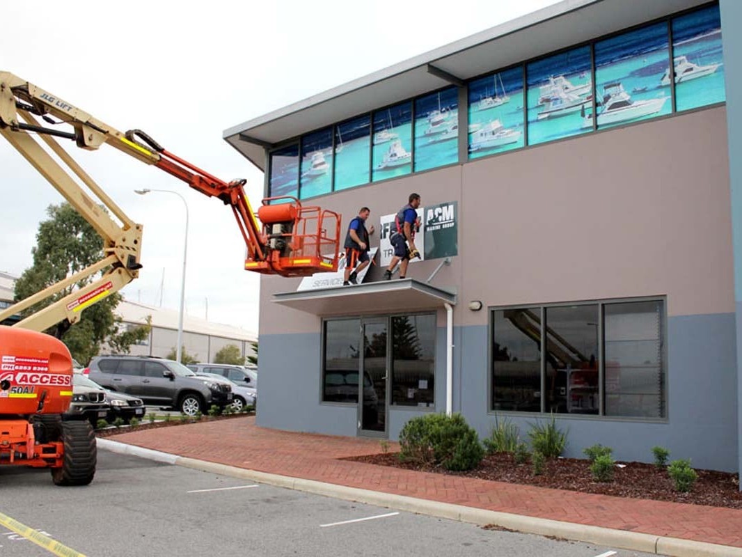 High-Rise Sign Maintenance